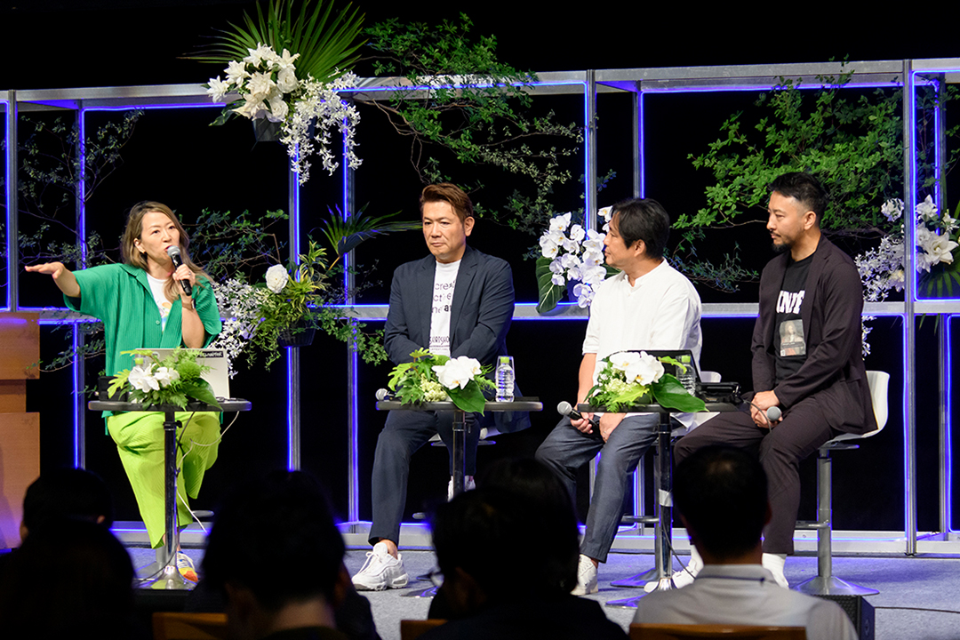 LIFE LOG BOXによる映像×テクノロジー×地方創生の講演の様子